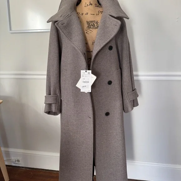 Zara Manteco wool blended oversized coat | Size S - Picture 11 of 14